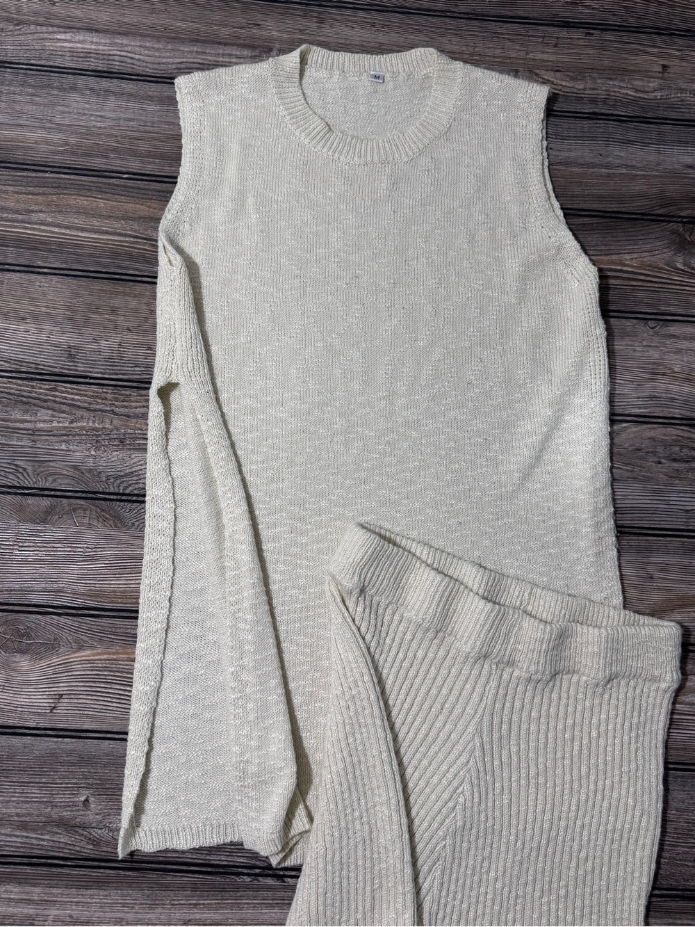 Amazon Cream Knit Set